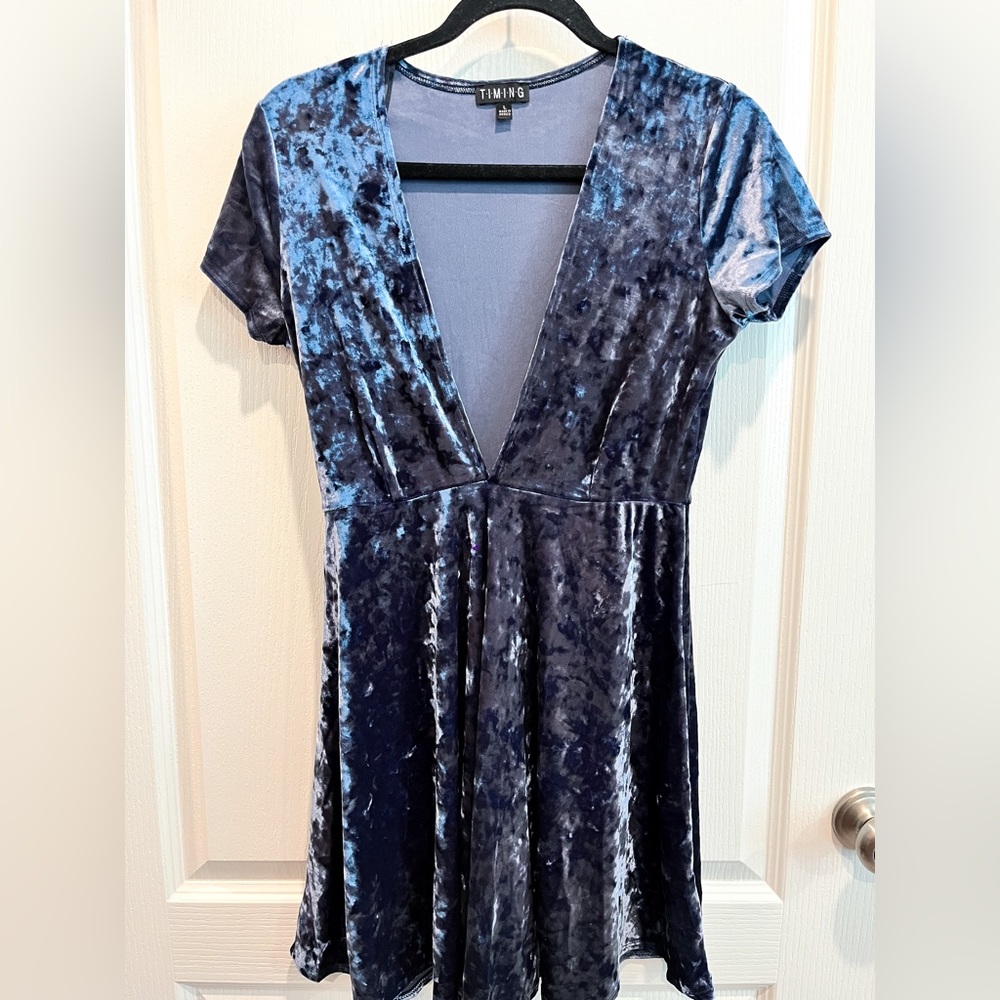 Velvet Gray/Blue dress
